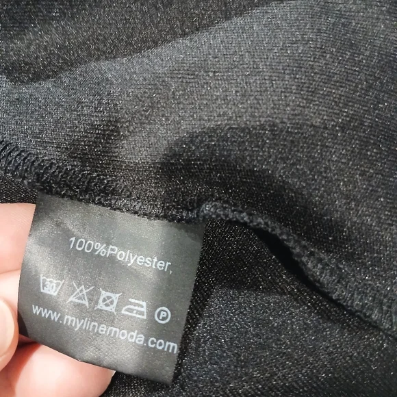 Myline Moda Black Dress / Size 44 - Picture 11 of 11